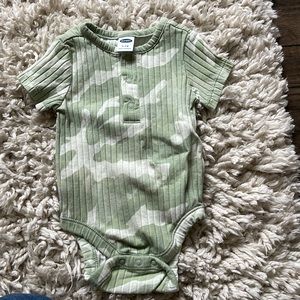 Baby girl camo onsie